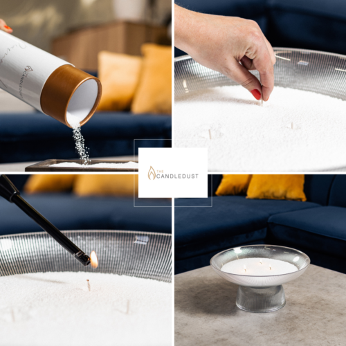 Doftfritt Färgat Pulverljus - 3 kg, ~750 timmars brinntid Candledust