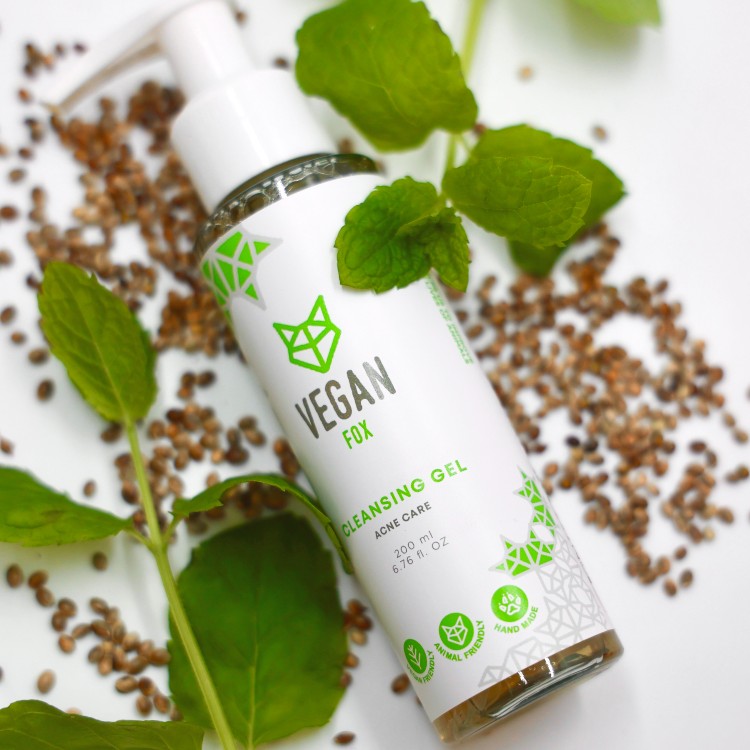 Acne Care Face Cleansing Gel, 200 ml Vegan Fox
