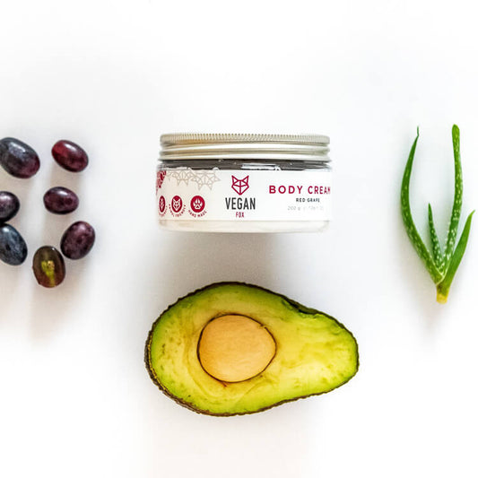 Red Grape Body Cream, 200 g Vegan Fox