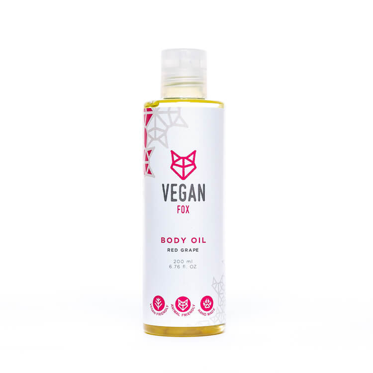 Red Grape Body Oil, 200 ml Vegan Fox
