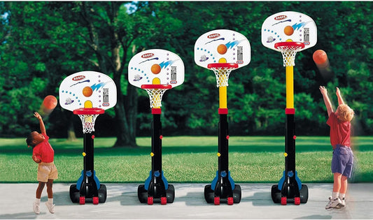 Large Basketball Set – Adjustable & Foldable