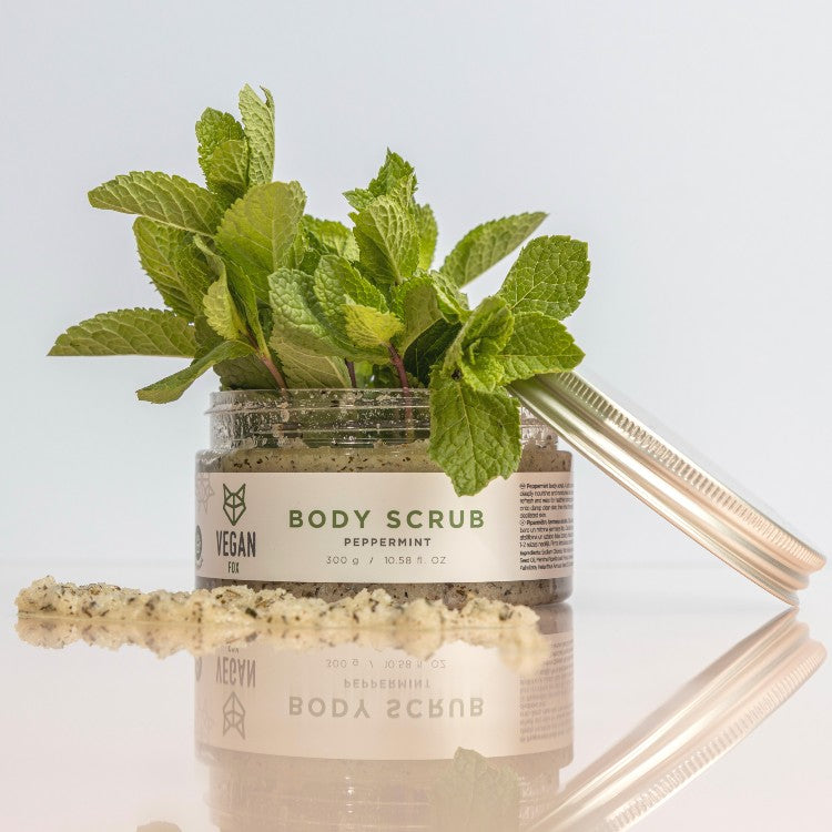 Peppermint Body Scrub, 300 g Vegan Fox