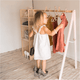 Kids Wooden Clothing Rack