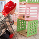 Kids Wooden Toy Storage Cube