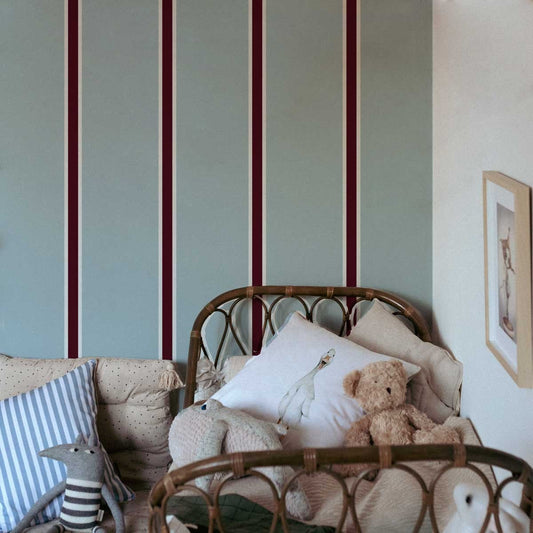 Maya Stripes Wallpaper - Wide Blue Stripes