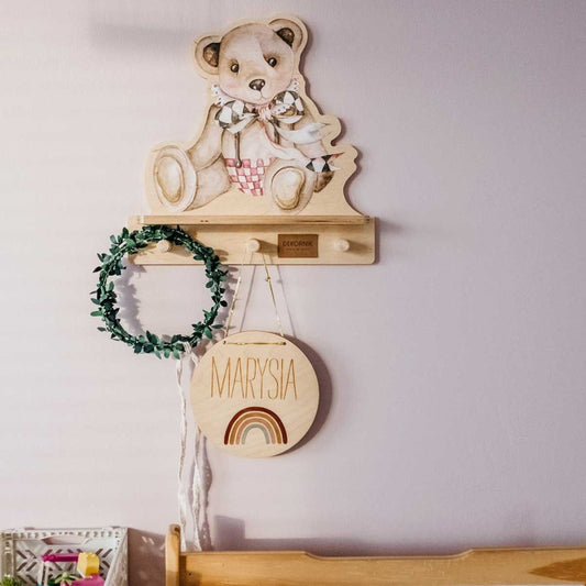 Mini Wall Shelf - Teddy Bear